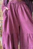 Basso Baby Cord Tiered Cuff Pant Aubergine?